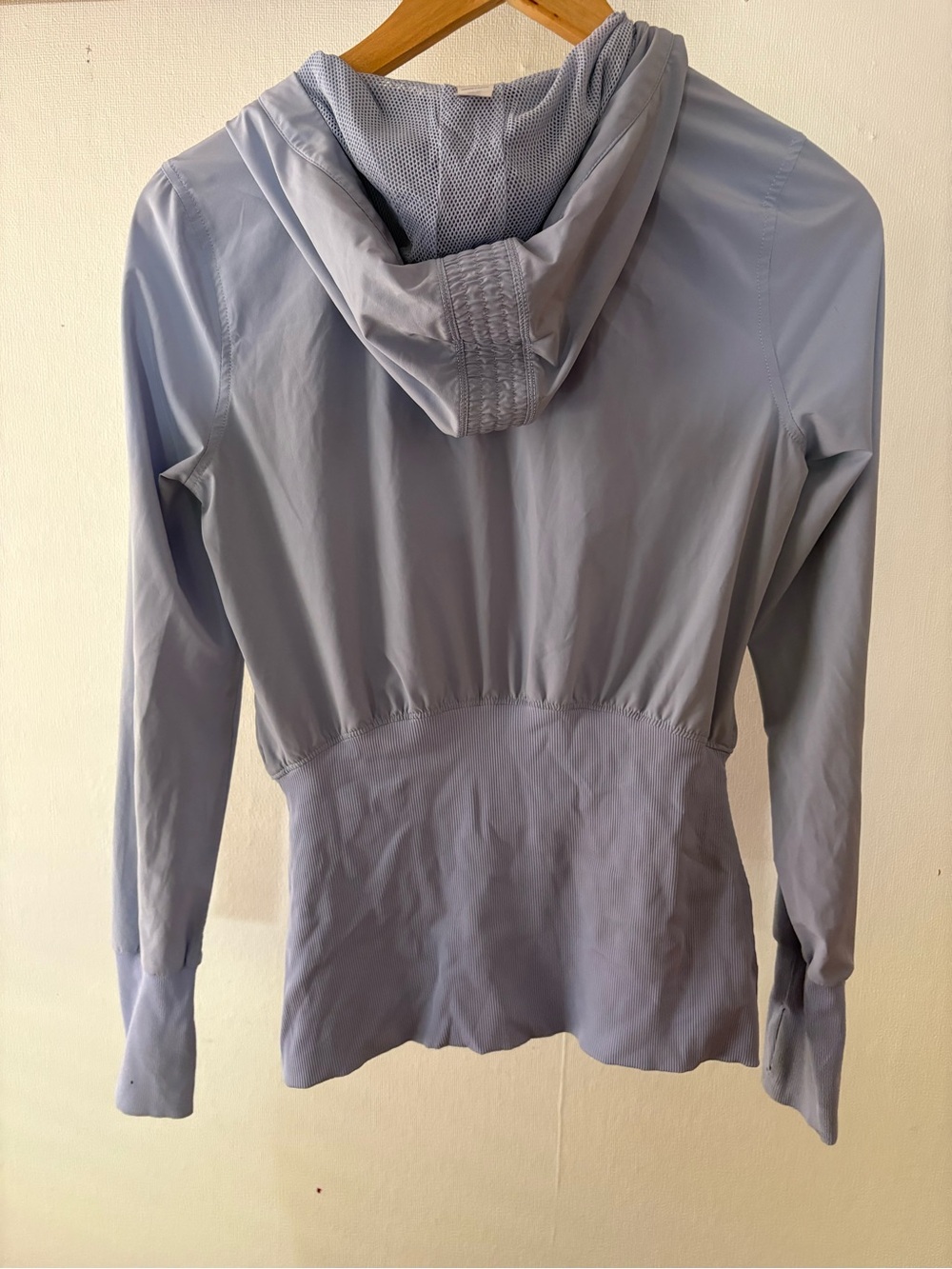 Ivivva Light Blue Hooded Bomber Jacket with Pink Trim - Picture 3 of 3